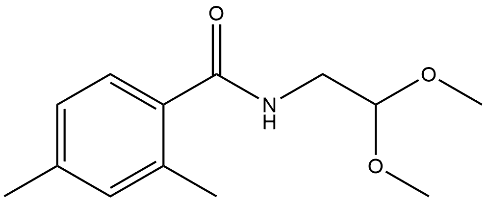 N-(2,2-Dimethoxyethyl)-2,4-dimethylbenzamide Structure