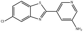 3-Pyridinamine, 5-(5-chloro-2-benzothiazolyl)- 구조식 이미지