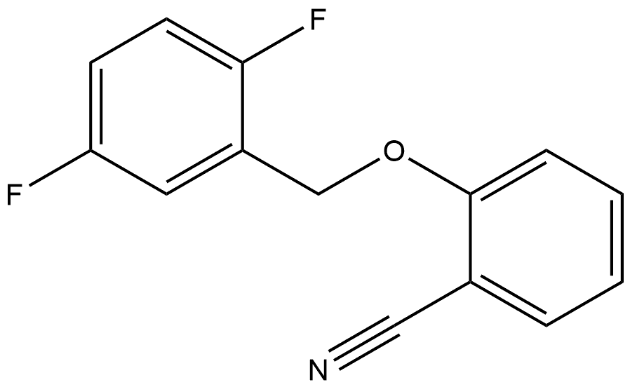 2-[(2,5-Difluorophenyl)methoxy]benzonitrile Structure