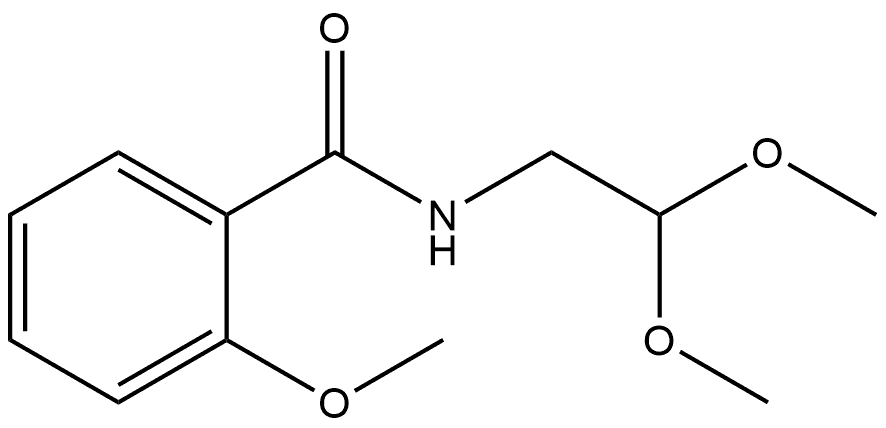 N-(2,2-Dimethoxyethyl)-2-methoxybenzamide Structure