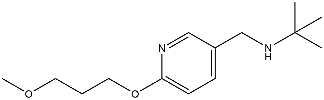 N-(1,1-Dimethylethyl)-6-(3-methoxypropoxy)-3-pyridinemethanamine Structure