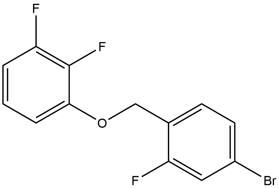 1-[(4-Bromo-2-fluorophenyl)methoxy]-2,3-difluorobenzene Structure