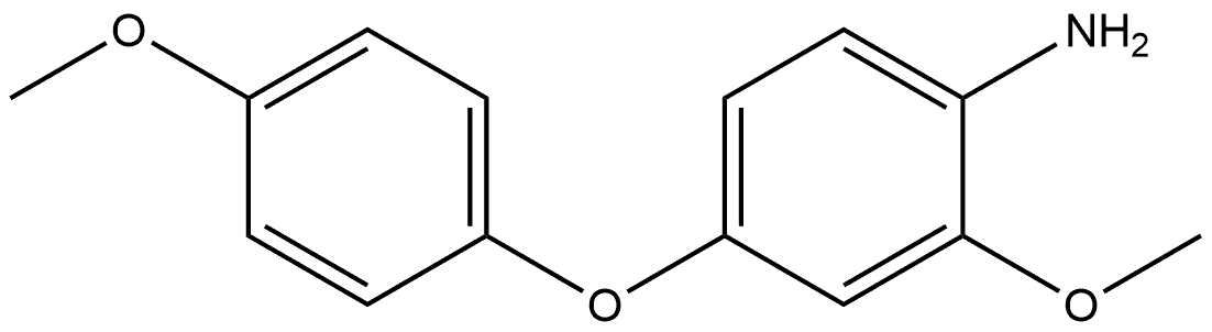 2-Methoxy-4-(4-methoxyphenoxy)benzenamine Structure