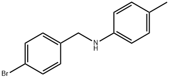 Benzenemethanamine, 4-bromo-N-(4-methylphenyl)- Structure