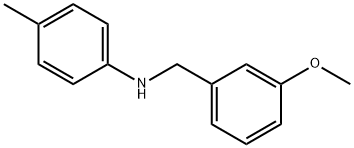 Benzenemethanamine, 3-methoxy-N-(4-methylphenyl)- Structure