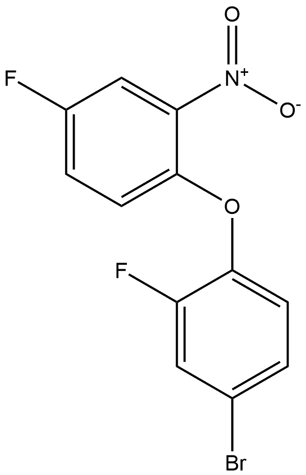 4-bromo-2-fluoro-1-(4-fluoro-2-nitrophenoxy)benzene Structure