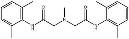 Acetamide, 2,2'-(methylimino)bis[N-(2,6-dimethylphenyl)- Structure