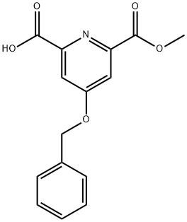 2,6-Pyridinedicarboxylic acid, 4-(phenylmethoxy)-, 2-methyl ester Structure