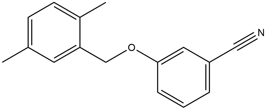 3-[(2,5-Dimethylphenyl)methoxy]benzonitrile Structure