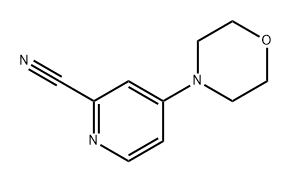 2-Pyridinecarbonitrile, 4-(4-morpholinyl)- 구조식 이미지