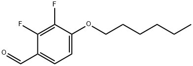 2,3-Difluoro-4-(hexyloxy)benzaldehyde Structure