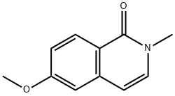 6-methoxy-2-methyl-1,2-dihydroisoquinolin-1-one Structure