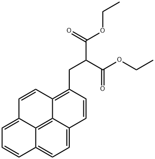1,3-Diethyl 2-(pyren-1-ylmethyl)propanedioate 구조식 이미지