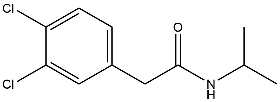 3,4-Dichloro-N-(1-methylethyl)benzeneacetamide 구조식 이미지