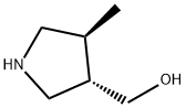 3-Pyrrolidinemethanol, 4-methyl-, (3S,4S)- 구조식 이미지