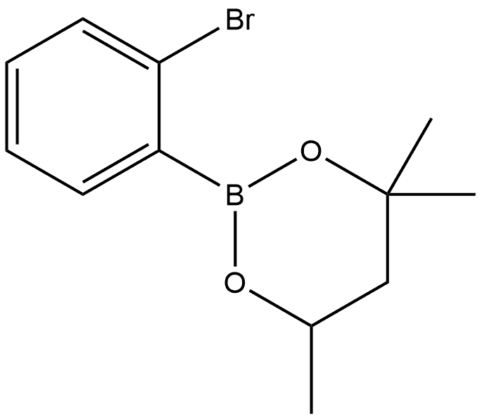 2-(2-Bromophenyl)-4,4,6-trimethyl-1,3,2-dioxaborinane Structure