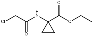 Cyclopropanecarboxylic acid, 1-[(2-chloroacetyl)amino]-, ethyl ester 구조식 이미지