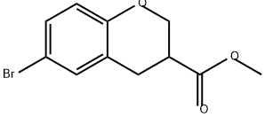 methyl
6-bromo-3,4-dihydro-2H-1-benzopyran-3-carboxylate Structure