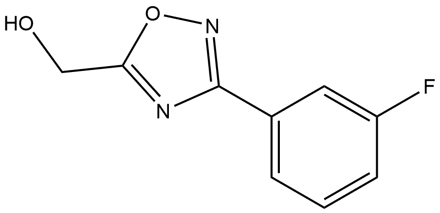 3-(3-Fluorophenyl)-1,2,4-oxadiazol-5-yl]methanol Structure