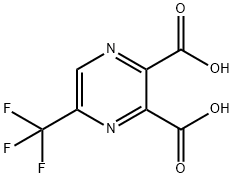 2,3-Pyrazinedicarboxylic acid, 5-(trifluoromethyl)- Structure