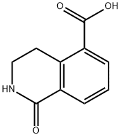 1,2,3,4-Tetrahydro-1-oxo-5-isoquinolinecarboxylic acid Structure