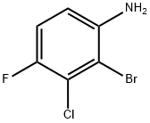 Benzenamine, 2-bromo-3-chloro-4-fluoro- Structure