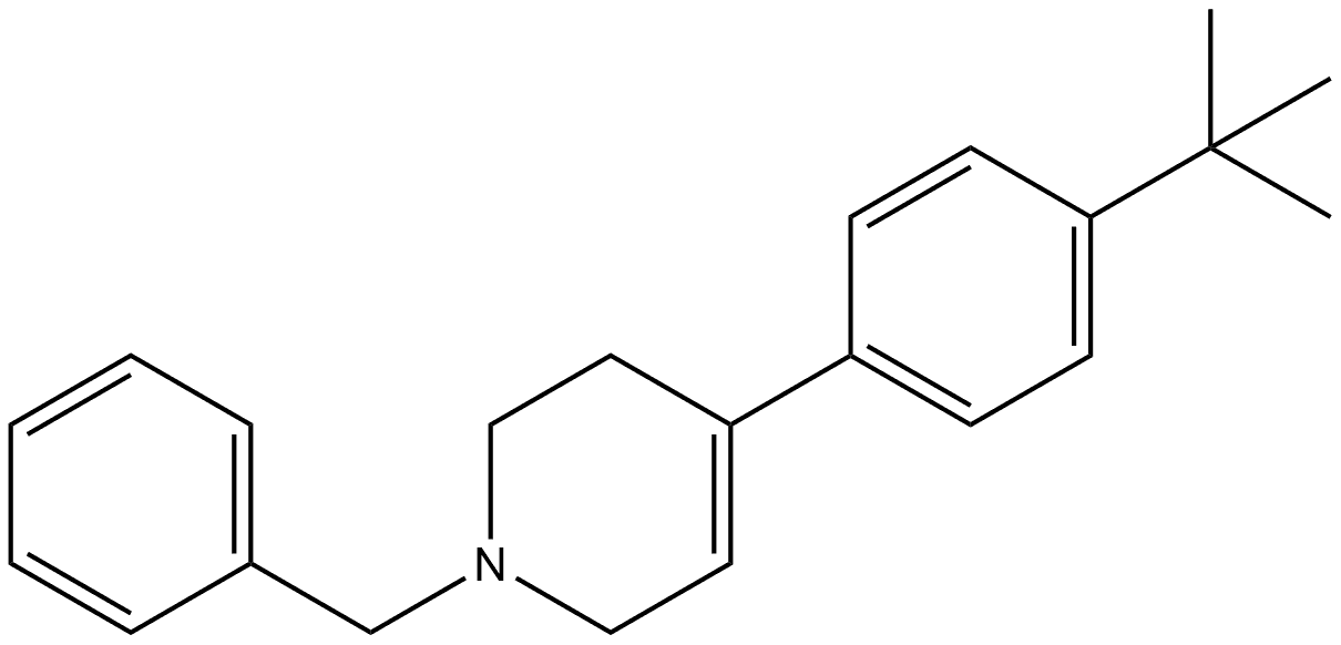 4-[4-(1,1-Dimethylethyl)phenyl]-1,2,3,6-tetrahydro-1-(phenylmethyl)pyridine Structure