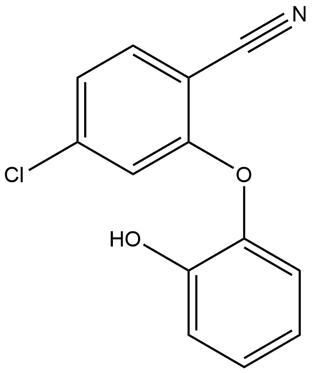 4-Chloro-2-(2-hydroxyphenoxy)benzonitrile Structure