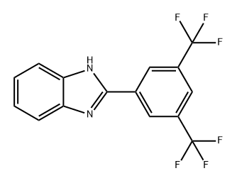 1H-Benzimidazole, 2-[3,5-bis(trifluoromethyl)phenyl]- 구조식 이미지