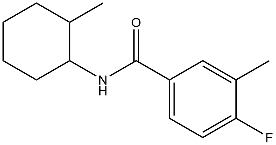 4-Fluoro-3-methyl-N-(2-methylcyclohexyl)benzamide Structure