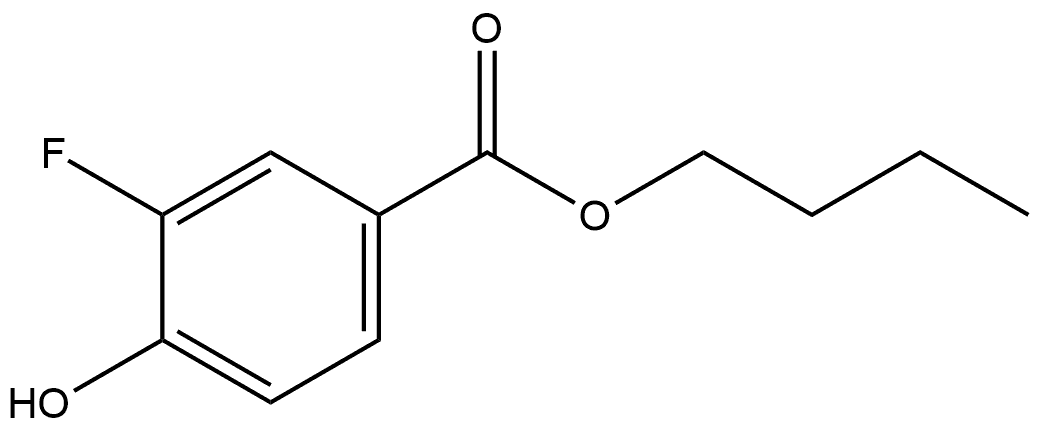 Butyl 3-fluoro-4-hydroxybenzoate Structure