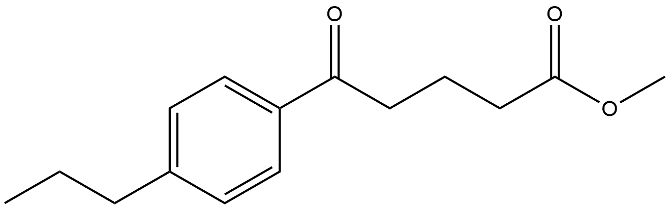 Methyl 5-oxo-5-(4-propylphenyl)pentanoate Structure