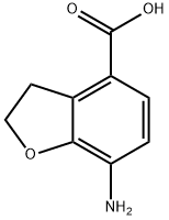 4-Benzofurancarboxylic acid, 7-amino-2,3-dihydro- 구조식 이미지