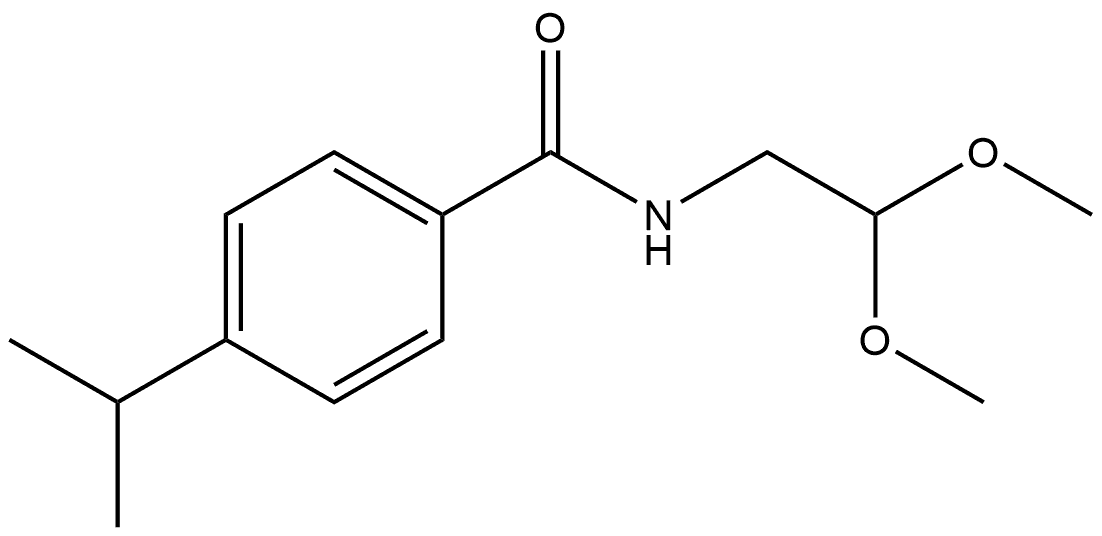 N-(2,2-Dimethoxyethyl)-4-(1-methylethyl)benzamide Structure