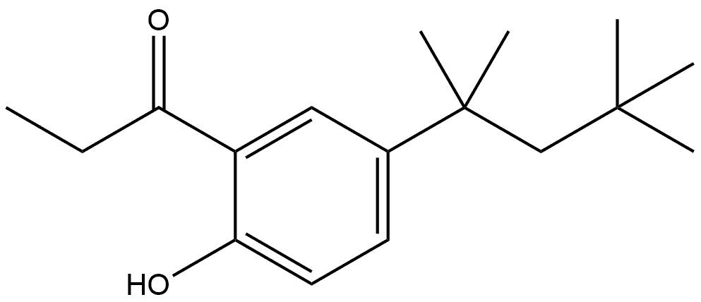 1-[2-Hydroxy-5-(1,1,3,3-tetramethylbutyl)phenyl]-1-propanone Structure