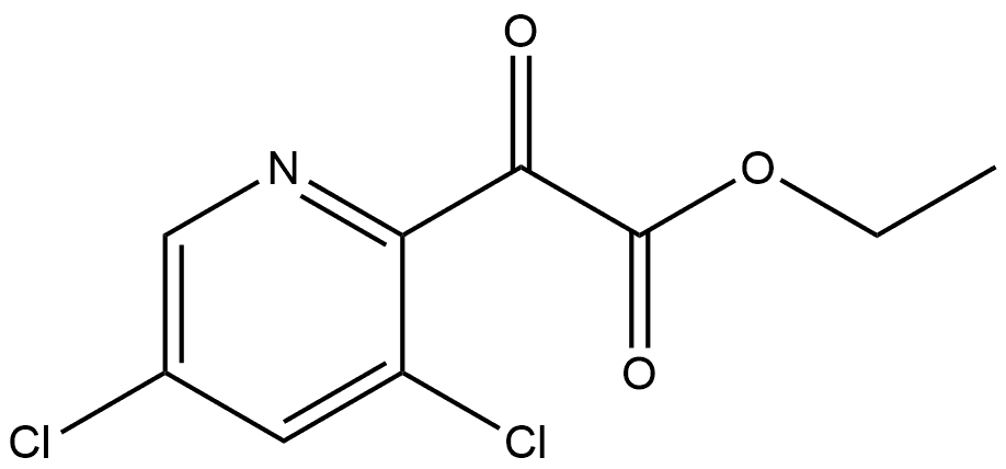 Ethyl 3,5-dichloro-α-oxo-2-pyridineacetate Structure