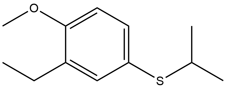 2-Ethyl-1-methoxy-4-[(1-methylethyl)thio]benzene Structure