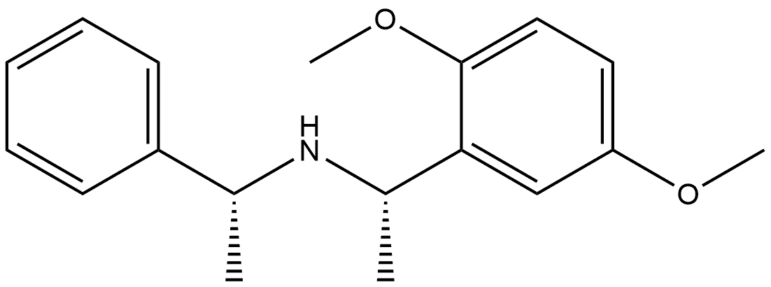 Benzenemethanamine, 2,5-dimethoxy-α-methyl-N-(1-phenylethyl)-, [S-(R*,S*)]- (9CI) 구조식 이미지