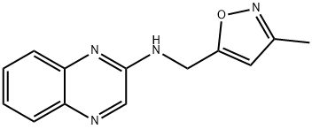 2-Quinoxalinamine, N-[(3-methyl-5-isoxazolyl)methyl]- Structure