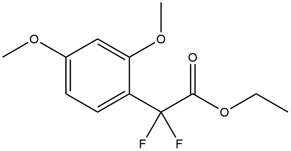 Ethyl α,α-difluoro-2,4-dimethoxybenzeneacetate Structure