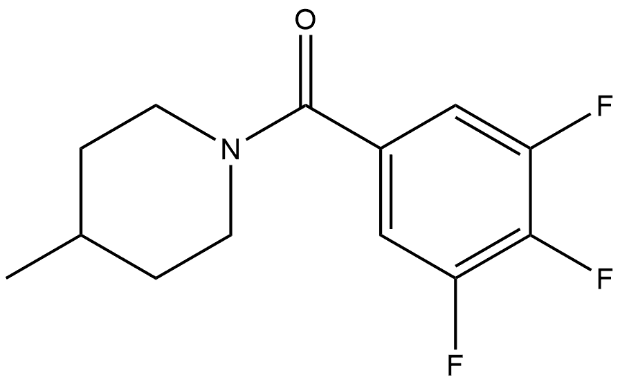 (4-Methyl-1-piperidinyl)(3,4,5-trifluorophenyl)methanone Structure