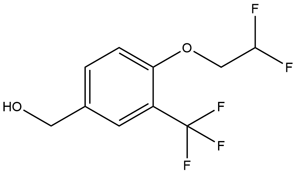 4-(2,2-Difluoroethoxy)-3-(trifluoromethyl)benzenemethanol Structure