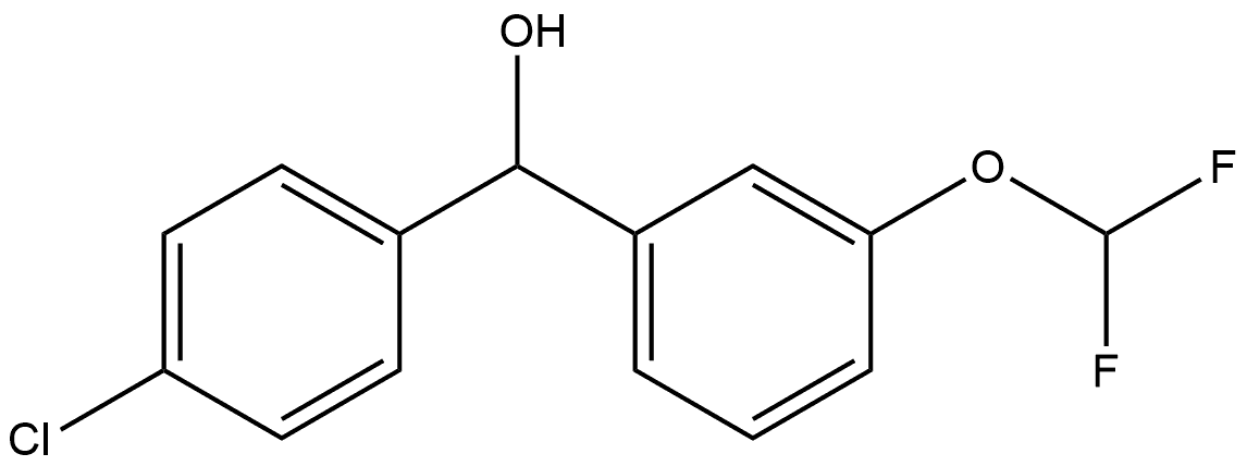 4-Chloro-α-[3-(difluoromethoxy)phenyl]benzenemethanol Structure