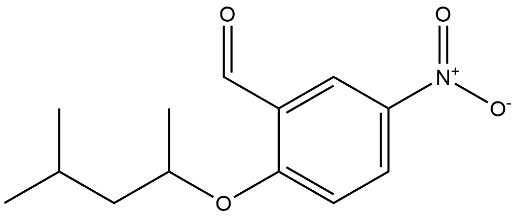 2-((4-methylpentan-2-yl)oxy)-5-nitrobenzaldehyde Structure