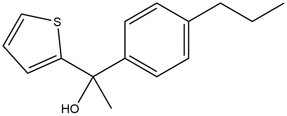 α-Methyl-α-(4-propylphenyl)-2-thiophenemethanol Structure