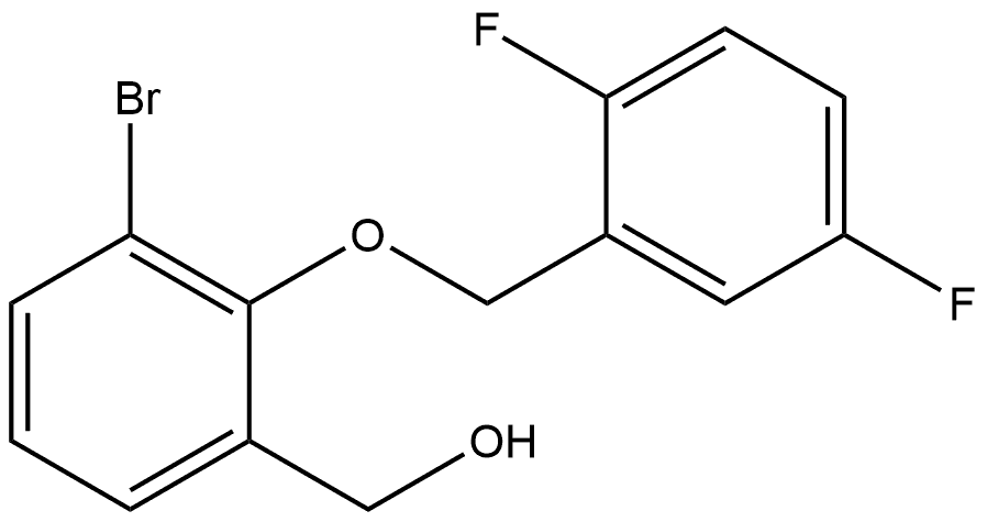 3-Bromo-2-[(2,5-difluorophenyl)methoxy]benzenemethanol Structure