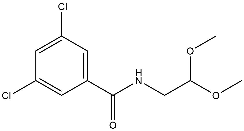 3,5-Dichloro-N-(2,2-dimethoxyethyl)benzamide Structure