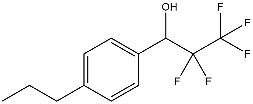 α-(1,1,2,2,2-Pentafluoroethyl)-4-propylbenzenemethanol 구조식 이미지