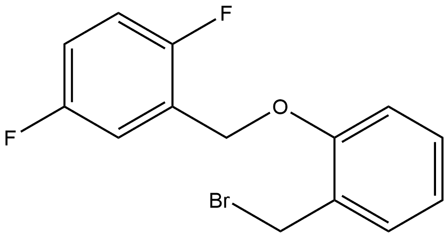 2-[[2-(Bromomethyl)phenoxy]methyl]-1,4-difluorobenzene Structure