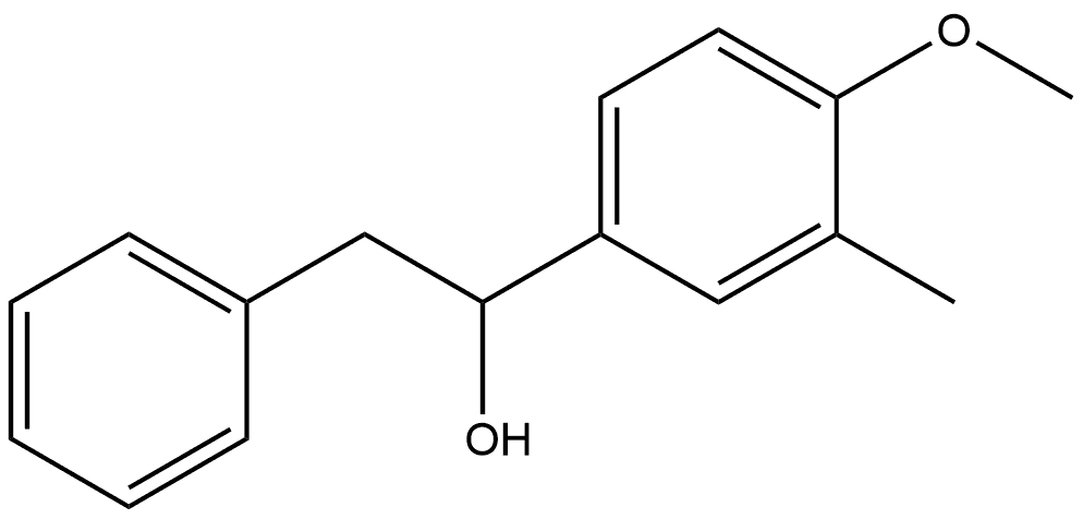 α-(4-Methoxy-3-methylphenyl)benzeneethanol Structure